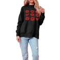 thumbnail image 3 of Wangsaura Chandail pour Femmes de la Saint-Valentin à Imprimé de Cœurs, Hauts Tricotés, Pulls, 3 of 9