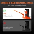 thumbnail image 6 of VEVOR Hydraulic Toe Jack, 5 Ton On Toe Toe Jack Lift, 10 Ton On Top Lift Capacity Machine Jack, 0.8-6.8 in Toe Height, 11.3-17.3 in Top Height, Air Hydraulic Claw Jack for Machinery, Industry, 6 of 9