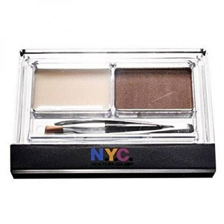 Coty NYC  Browser Brush-On Brow Kit with Tweezer, 0.13