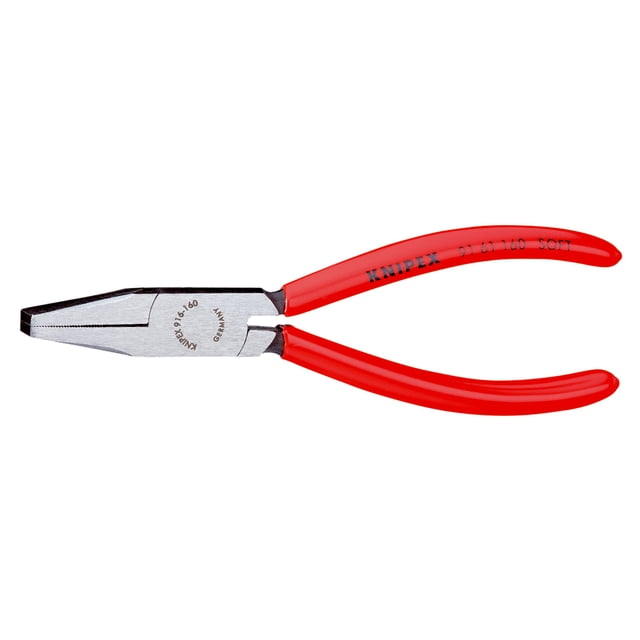 KNIPEX 91 61 160 Pinza con bocas planas para vidrio recubierto de plástico acabado pavonado 160 mm