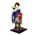 thumbnail image 2 of Muñeca con kimono de Geisha japonesa, adorno de decoración de escritorio, folk étnico asiático, figura coleccionable de 30cm para mesa, estantería y, 2 of 8