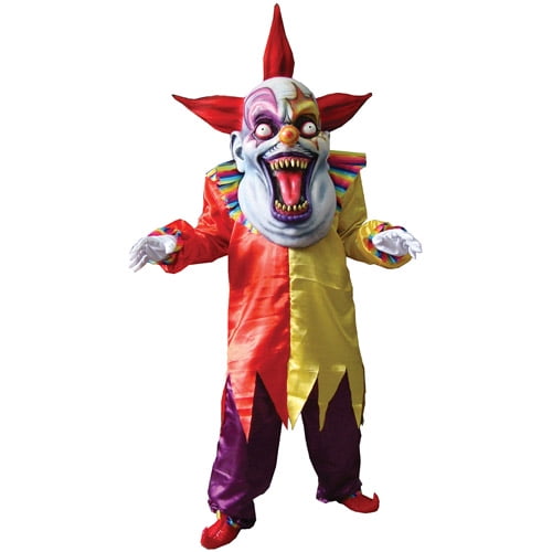 Evil Clown Men's Halloween Fancy-Dress Costume for Adult, One Size ...