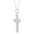 thumbnail image 3 of 2 1/3 Carat T.W. White Cubic Zirconia Sterling Silver Cross Pendant, 3 of 3