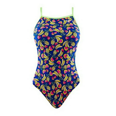 (Price/each)The Finals 7908A Women's Watermelon Splash Funnies Wing Back Swimsuit-Multi-28