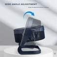 thumbnail image 4 of Small USB Desk Fan,Portable Table Fan,5 inch Personal Mini Fan,1 Speed Air Circulation Fan,Silent Fan,Cooling Fan by USB Plug In,for Home Office Bedroom Dorm Indoor Outdoor,Summer Gift,Dark Blue, 4 of 8