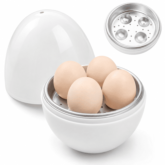 Microwave Egg Boiler,Boiled Egg Poachers,Rapid Egg Cooker Microwave Boiled Egg Maker for Hard Soft Boiled Egg Cooker Steamer