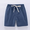 thumbnail image 6 of MKOSPLRT 2 Pack Summer Shorts for Girl High Elastic Waist Workout Shorts Solid Baggy Linen Shorts Casual Wide Leg Shorts with Pocket, 6 of 9
