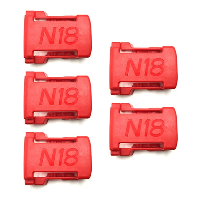 Kenally Paquete de 5 soportes de multicolores tamaño compacto instalación práctica soporte de montaje flexible soporte de baterías Herramientas eléctricas Rojo Kenally TO009570-02