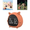 thumbnail image 2 of Despertador para , Despertador Digital para El Dormitorio de , Lindo Reloj Entrenador de para , Despertador , Naranja BLESIY lindo despertador, 2 of 6