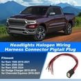 thumbnail image 2 of Unique Bargains Headlight Halogen Wiring Harness Connector Pigtail Plug for Ram 1500 2019-2021 for Ram 2500 2020 for Ram 3500 2024 for Dodge Charger 2015-2018 for Chevrolet Equinox 2018-2021, 2 of 7