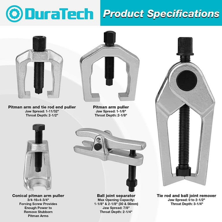 Set 10pz Estrattore Per Giunto Sferico Con 4 Adattatori Auto Autocarri - Foto 12