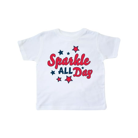 

Inktastic Sparkle All Day with Stars Gift Toddler Boy or Toddler Girl T-Shirt