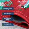 thumbnail image 2 of Washable 4' x 6' Christmas Rugs for Living Room, Soft Non Shedding Carpet with Non Slip TPR Backing, Xmas Printed Mat for Bedroom Dining Room, Red, 2 of 9