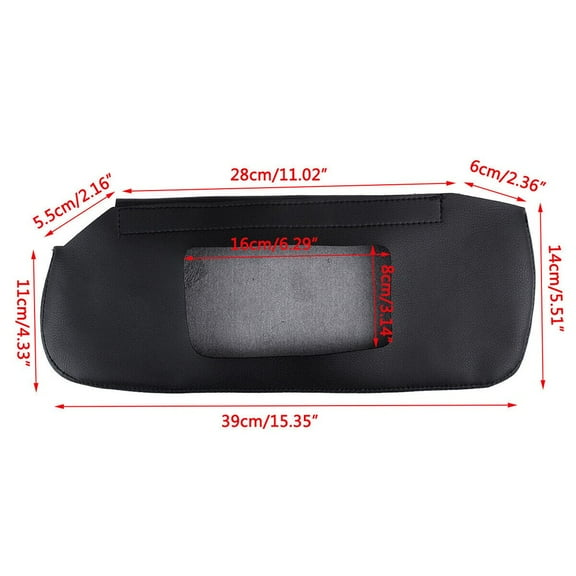 For Camaro for Firebird 93-02 Sun Visor Leather Replacement Cover Trim Black