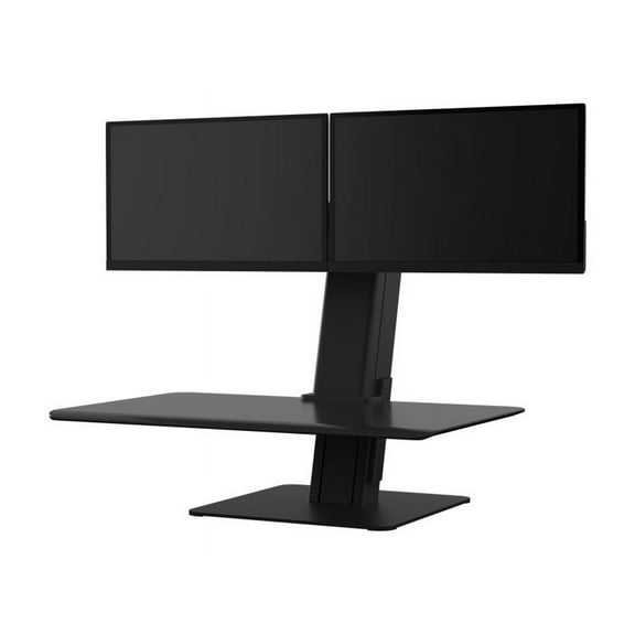 Humanscale M2.1 Monitor Arms with Dual Clamp Mount Base - Silver with Gray Trim
