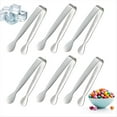 thumbnail image 2 of 6 Mini Pinzas Pequeñas y Pequeñas, Pinzas Pequeñas de Acero Inoxidable de 4,25 Pulgadas para Servir Alimentos, Cocina Duradera de Acero Inoxidable 304, 2 of 5