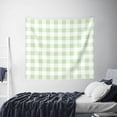 thumbnail image 6 of Balery Green Checkboard Pattern Tapestry 60x51 Inches - Large Wall Hanging Tapestry for Bedroom, Living Room, Dorm Decor - Artistic and Aesthetic Room Decor, 6 of 9