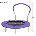 thumbnail image 4 of 36" Mini Kids Trampolines with Handrail and Padded, 4 of 9