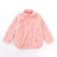 thumbnail image 6 of Caqnni Girlsâ Polar Fleece Jacket â Full Zip Sherpa Polar Fleece Jacket Hooded Sweatshirt Jacket â Teddy Coat for Girls (10-11 Years,Pink), 6 of 7