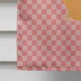 thumbnail image 4 of Carolines Treasures BB7968CHF Holland Lop Rabbit Pink Check Canvas House Flag, 4 of 4