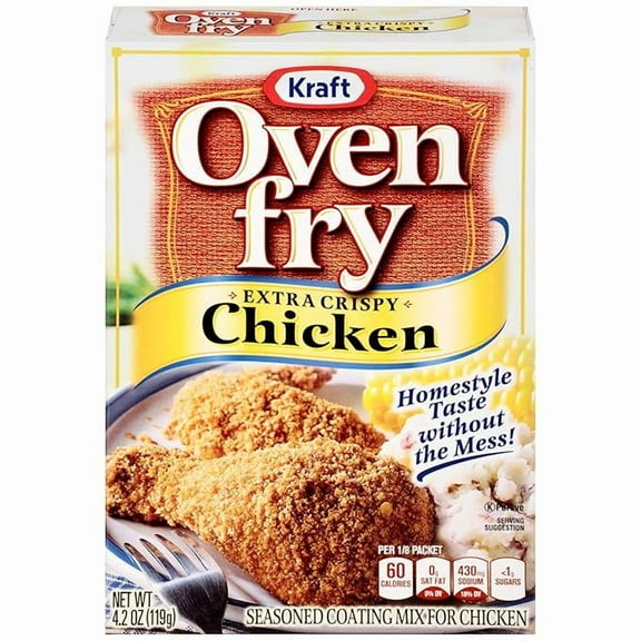 Kraft Oven Fry Extra Crispy Chicken Coating Mix, 4.2 oz