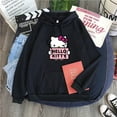 thumbnail image 4 of Sanrio Hello Kitty Hooded Sweatshirt Cartoon Anime Pullover Oversized Top Women Long Sleeves Autumn Winter Casual Loose Hoodies, 4 of 5