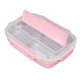 thumbnail image 5 of Fiambrera para niños, Fiambrera Bento Box de 4 celdas, Fiambrera de acero inoxidable, máxima comodidad, 5 of 9