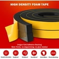 Weather Stripping Door Seal Strip.High Density Foam Tape.Doors and