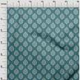 thumbnail image 3 of oneOone Polyester Spandex Dark Teal Green Fabric Block Craft Projects Decor Fabric Printed By The Yard 56 Inch Wide, 3 of 4