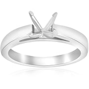 Pompeii Solitaire Cathedral Semi Mount Engagement Ring Setting (,)