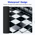 thumbnail image 4 of nygtbtfer Gray Black Checkered Mouse Pad, Long Extended XL Mousepad Desk Pad, Large Rubber Mice Pads Stitched Edges, 31.5x11.8 in, 4 of 6