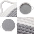 thumbnail image 4 of Methold Contenedor de almacenamiento plegable no tóxico e hipoalergénico de algodón para almacenamiento seguro de juguetes, gran apertura, Videojuegos y accesorios Gris 21*7, 4 of 6
