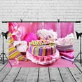 thumbnail image 2 of ABPHOTO Polyester 7x5ft Birthday Party Backdrop Romantic Birthday Cake Birthday Party Photography Background and Birthday Party Backdrop Props, 2 of 5