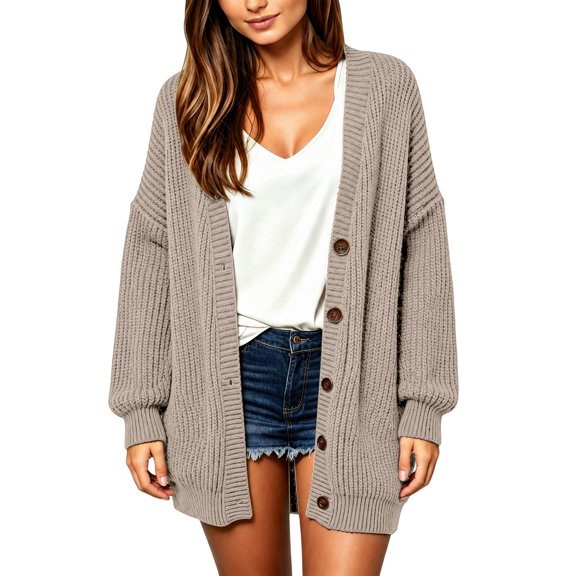 Cardigan Sweaters for Women Button Down Casual Shirts for Women Knit Fall Outfits for Women Workout Tops for Women Loose Fit Lightweight Plus Size Summer Outfit,Beige,A