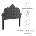 thumbnail image 6 of Modway Arabella Button-Tufted Performance Velvet Twin Headboard in Charcoal, 6 of 9