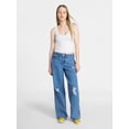 thumbnail image 2 of No Boundaries Low Rise Baggy Wide Leg Jeans, Women's 00-20, 2 of 5
