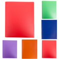 thumbnail image 3 of Two-Pocket Folder, Letter Size, 5 Pack, Colored File Folders, Filing Folders, File Folder A4 Plastic Folder with Metal Staple Tongue, Sturdy Plastic File Folder for School and Office, 3 of 8