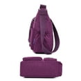 thumbnail image 3 of LAVA Nylon Crossbody Bag Women Purses Waterproof Shoulder Bags Casual Messenger Commuter Bag Hangbags for Travel Purple, 3 of 11