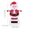 thumbnail image 1 of kurtrusly 3 Pcs Solar Christmas Figure Elk Santa Claus Snowman Figure for Office Desk Car Dashboard Decoration Random Color Base, 1 of 7
