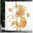 thumbnail image 4 of Ambesonne Unicorn Shower Curtain, Unicorn and Art, 69"Wx70"L, Multicolor, 4 of 5