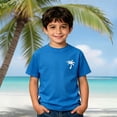 thumbnail image 2 of Sanphen Toddler Boys Tshirts Graphic Print Short Sleeve Crew Neck T-Shirts Summer Outdoor Casual Soft Kids Tees,Size 2-3 Years,Blue, 2 of 4