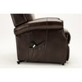 thumbnail image 3 of Comfort Pointe Lehman Brown Faux Leather Traditional Lift Chair, 3 of 17