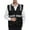 Black, variant on GOGO Safety Vest High Visibility Reflective Tape with Multi Pockets and Pen Dividers-Black-L
