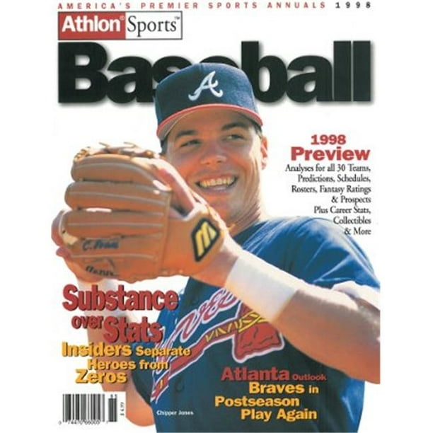 Athlon CTBL013284 Chipper Jones Unsigned Atlanta Braves Sports 1998