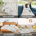 thumbnail image 7 of 60x80 inch Crystal Fleece & Arctic Fleece Blanket Soft Bed Throws for Home or Camping Bunnies and Colorful Eggs, 7 of 7
