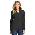 thumbnail image 1 of Port Authority ®  Summit Fleece Full-Zip Jacket. F233 L Black/ Black, 1 of 4