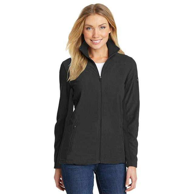 Port Authority ® Summit Fleece Full-Zip Jacket. F233 L Black/ Black
