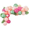 69pcs DIY Balloon Garland Hawaiian Summer Party Tropical FlamingoTheme Party Decor Palm Leaves Hot Pink Chrome Green Balloons Garland Perfect for Baby Shower Bridal Shower Birthday Party Decorations