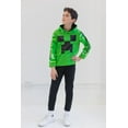 thumbnail image 2 of Minecraft Creeper Little Boys Fleece Hoodie and Pants Outfit Set Little Kid to Big Kid, 2 of 5