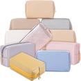 thumbnail image 1 of Set de bolsas de maquillaje Sanwuta, 9 unidades, piel sintética, regalo de Navidad, 1 of 7